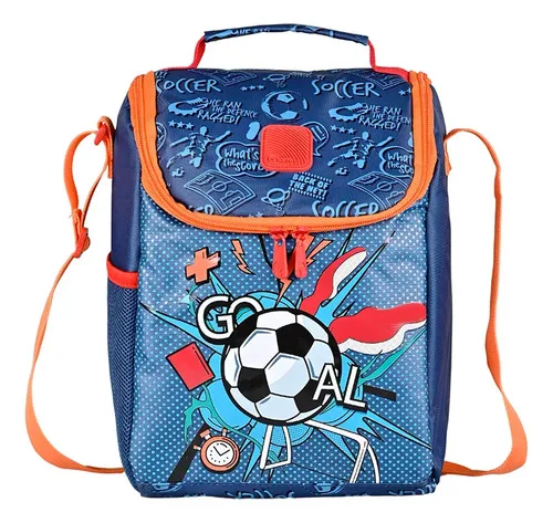 Lonchera Térmica Acolchada Atenas Pop Goal Coral Claro