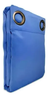 Cortina Blackout Victoria Poliéster Azul 140x220 Azul
