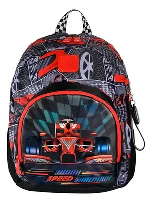 Mochila Escolar Denit 17 Litros Motor Sport Coral Claro