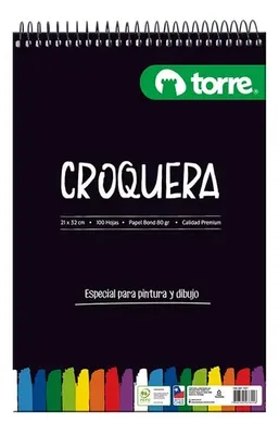 Croquera Bloc Dibujo 21x32 Cm 100 Hojas