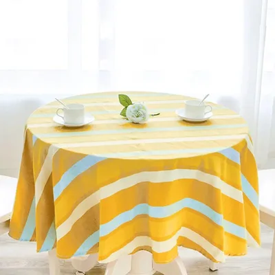 Mantel Redondo Polycotton 180cm Multicolor Coral Claro