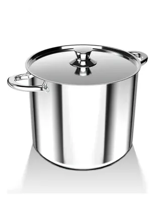 Cacerola Alta Acero Inoxidable 24cm Serie 400
