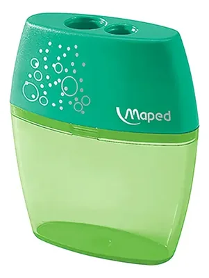 Sacapuntas Plástico Doble Deposito Maped Verde
