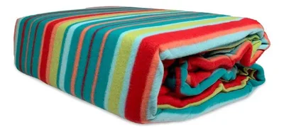 Set De Sábanas Polar Estampadas 2.5 Plazas Rojo
