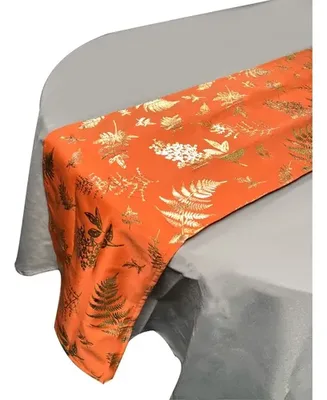 Set Mantel Camino De Mesa Poliéster Gris Salmón Coral Claro