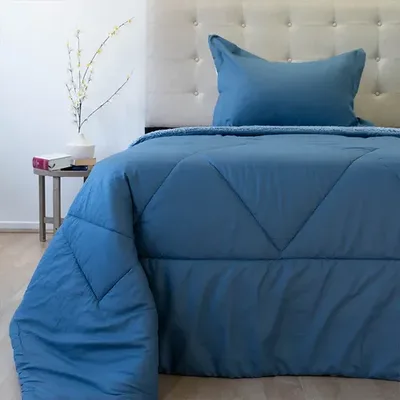 Plumón Sherpa Outboss Deluxe 1.5 Plazas Azul Azul