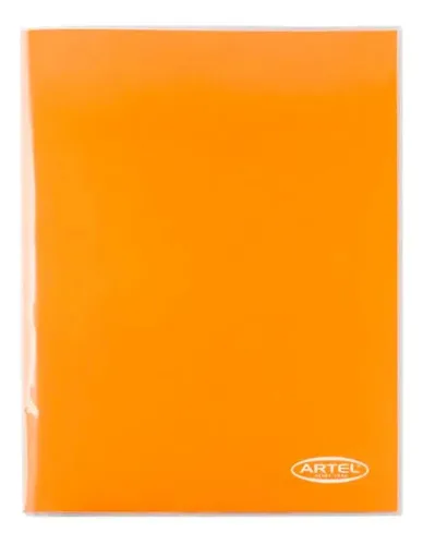 Carpeta Plastificada Con Gusano Acoclip Naranja Naranja
