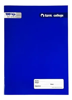 Cuaderno College Caligrafía Vertical 100 Hojas