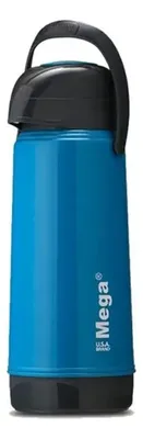 Botella Térmica Sifón New Map 1.8l Acero Azul