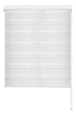 Cortina Roller Duo Blanca Poliéster 90x220cm Blanco