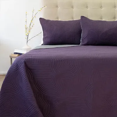 Quilt Hotpress Bicolor 2.5 Plazas Poliéster Coral Claro