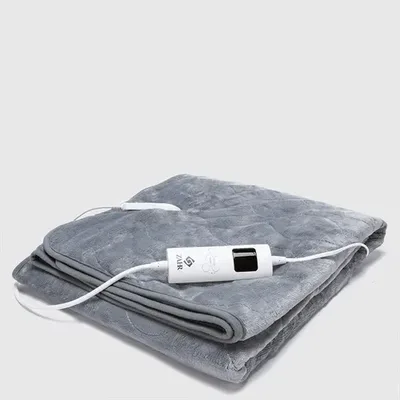 Manta Eléctrica Flannel Poliéster Gris Gris
