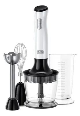 Batidora De Inmersión 700w Acero Inoxidable Blanco