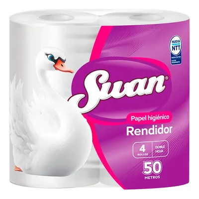 Papel Higiénico Swan Rendidor Doble Hoja 50m