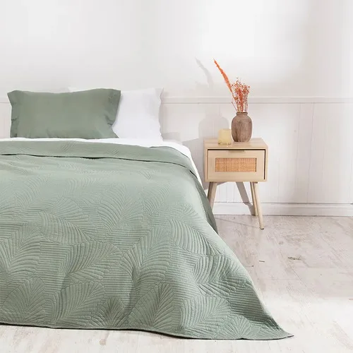 Quilt Cordoba Reversible 1.5 Plazas Poliéster Verde