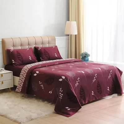 Set De Sábanas Polar 2 Plazas Estampadas Térmicas Verde Oscuro