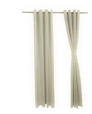 Cortina Blackout Lino Térmica 140x225 Argolla Blanco