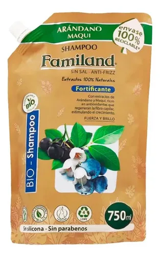 Shampoo Fortificante Arándano Maqui 750ml