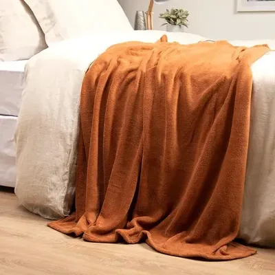 Manta Sherpa Poliéster Térmica Suave Coral