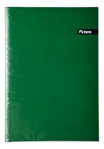 Carpeta Archivadora Plastificada Verde Torre Verde