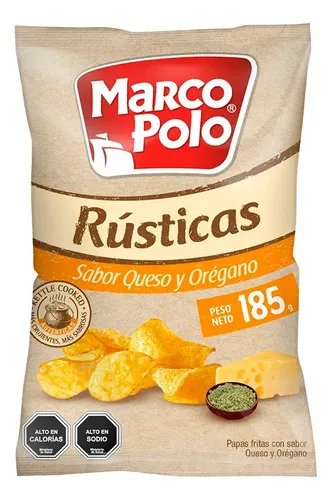 Papas Fritas Rústicas Sabor Queso Marco Polo