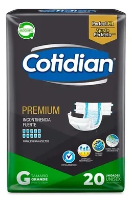Pañal Adulto Premium Talla G Incontinencia Severa