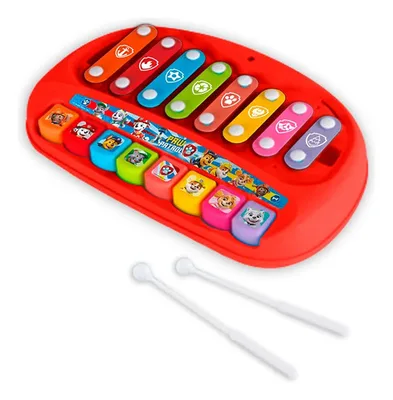 Xilófono Piano Infantil Paw Patrol Con Baquetas