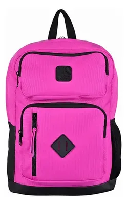 Mochila Escolar Faren 28l Impermeable Acolchada Coral Claro