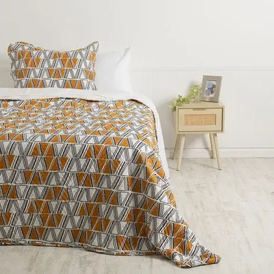 Quilt Sherpa Estampado 1.5 Plazas Poliéster Suave