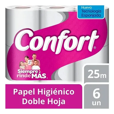 Papel Higiénico Doble Hoja 25 Metros Pack