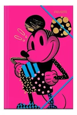 Carpeta Oficio Con Elástico Mickey Rosa Rosa