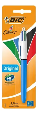 Bolígrafo Bic 4 Colores Punta Medium Amarillo