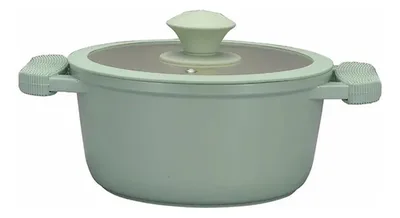 Olla Antiadherente Cerámica 20cm Aluminio Fundido Verde