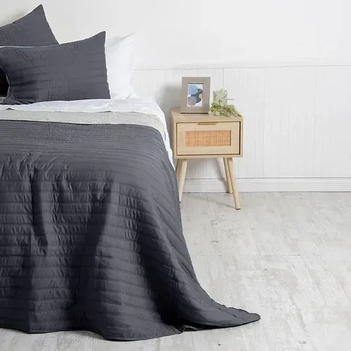 Quilt Reversible Toledo 1.5 Plazas Poliéster Coral Claro
