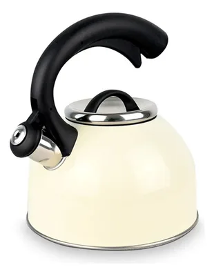 Tetera Acero Inoxidable 2.5 Litros Con Silbato Coral Claro