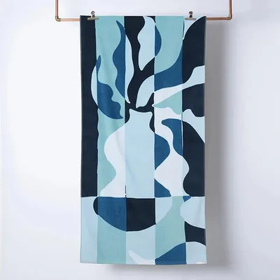 Toalla De Playa Algodón Velour 70x150cm Coral Claro