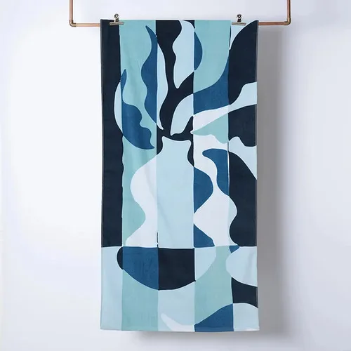 Toalla De Playa Algodón Velour 70x150cm Coral Claro