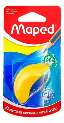 Sacapuntas Plástico Maped Bulbo Amarillo Amarillo