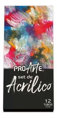 Acrílicos 12 Colores 12ml Proarte Set Pintura