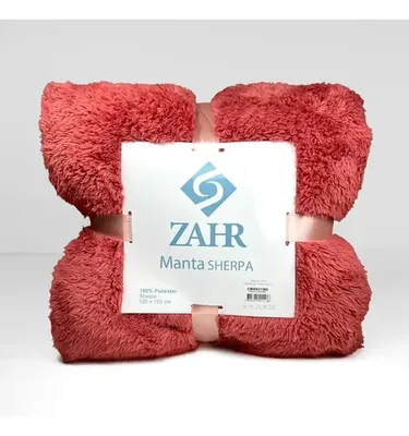 Manta Sherpa Térmica Poliéster Suave Terracota