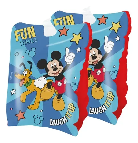 Flotador Alitas Mickey Disney Infantil 25x15cm Coral Claro