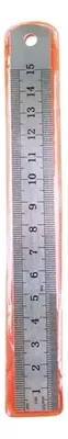 Regla De Acero 15 Cm Escolar Precisa