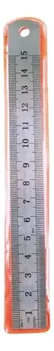 Regla De Acero 15 Cm Escolar Precisa