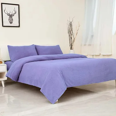 Set De Sábanas Chiporro Lisa 1.5 Plazas Poliéster Lila