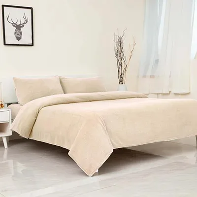 Set De Sábanas Chiporro Lisa 2 Plazas Beige Beige