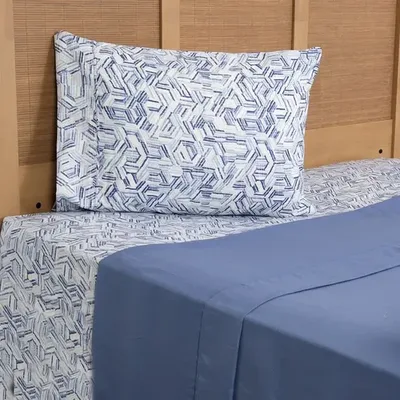 Set De Sábanas 1.5 Plazas Microfibra Plumetti