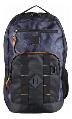 Mochila Newbery 26l Dark Camo Acolchada Coral Claro