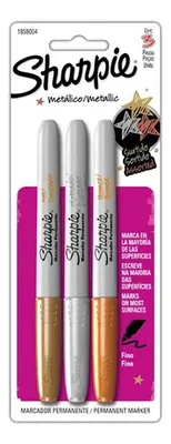 Marcador Sharpie Metálico Surtido 3 Piezas Coral Claro