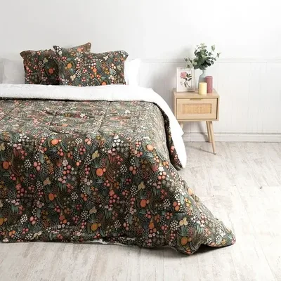 Plumón Coral Sherpa 2 Plazas Poliéster Suave Coral