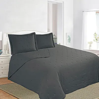 Quilt Juliette 2 Plazas Poliéster Gris Gris